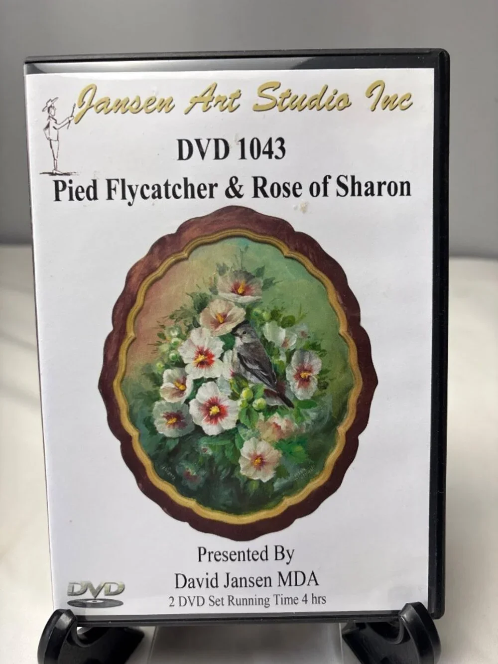 Pied Flycatcher & Roses of Sharon Painting DVD Set David Jansen 2 Discs 4 Hrs Pa